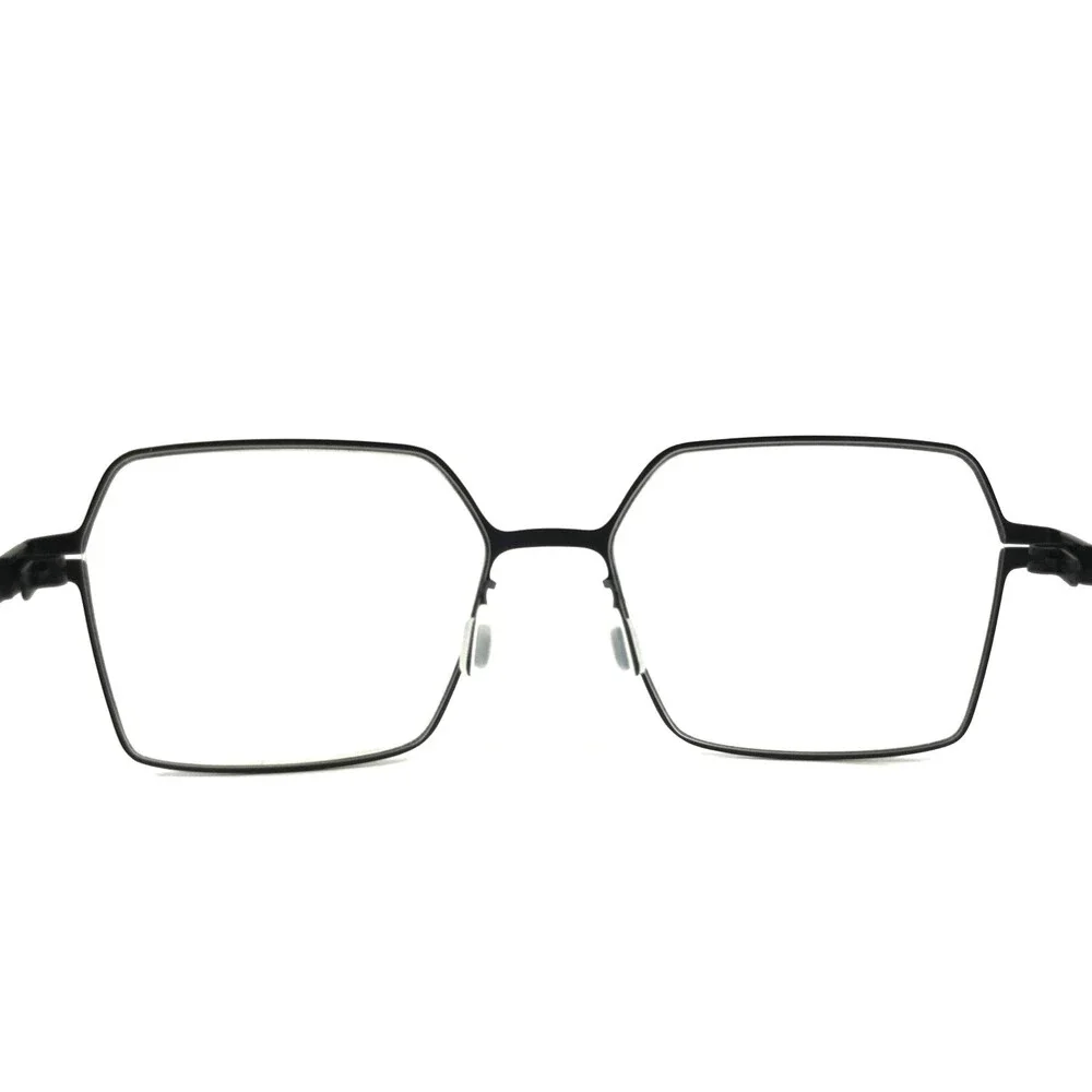 lool Eyewear Eyeglasses Frames HEXIA BK Black Geometric Hexagonal 53-16-137